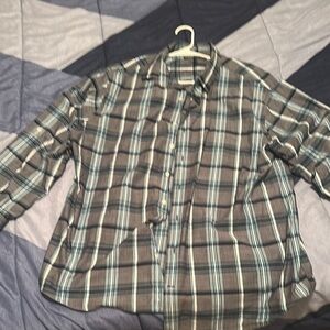 Men's Blue Plaid Shirt - XLT - by Synergy